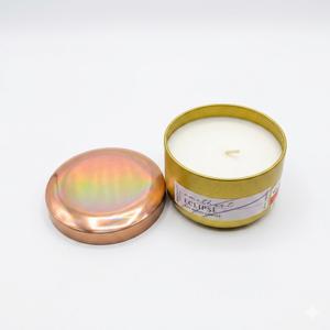 7OZ Amethyst Eclipse Soy Candle Orange Lid