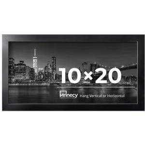 Annecy 10x20 Picture Frame Black, Panoramic Picture Frame for Wall Decoration, Classic Black Minimalist Style Suitable for Decorating Houses, Offices, Hotels1 Pack
