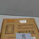 Fun Memories 8x10 Wood Picture Frame, Solid Oak Wood Frame 10x8 for Wall & Tabletop Display, 5x7 Picture Frame with Mat 8x10, 8 x 10 Photo Frame Wood with Tempered Glass, Walnut Color, 1 Pack