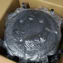 Tuanse 10 Pcs Stacking Stools Set with Metal Frame 17.72'' Portable Stackable Plastic Backless Stool with Round Top for Adult Office Home Kitchen (Black)