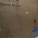 Makeup Vanity Mirror with Lights 32" x 24" Large LED Makeup Mirror, Light up Mirror with 10X Magnification and USB Charging Port, Dimmable 3 Modes, Touch Screen Control Square Corner