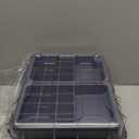 RUNCL Universal Fishing Tackle Box with Two Small Tackle Tray, Removal Inside Design Waterproof Trunk Storage Box, Thicker Floating Airtight Stowaway, Xmas Surprise Fishing Gifts for Men Women (Grey)