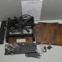 Modern 15 Long Gallon Fish Tank Stand for Home Office, 2-Tier Aquarium Stand with Shelf for Storage, Fish Tank Table 24" x 12" x 21", Ideal for Breeder Tanks, and Reptile Terrariums, Rustic Brown