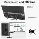 Prechen 27 Inch 2K QHD 100Hz Touchscreen Monitor 10 Point Multi Touch IPS Portable Display, 2560x1440 USB-C HDMI Laptop Monitor with Adjustable Stand & Speakers