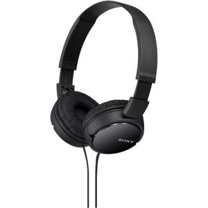 Sony ZX Series Wired On-Ear Headphones, Black MDR-ZX110 Sony ZX Series Wired On-Ear Headphones, Black MDR-ZX110