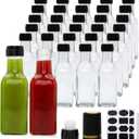 Accguan 180ml Oil Dispenser,Olive Oil Dispenser Bottle,Set with Sticker and Pen,Suitable for Storing Olive Oil, Vinegar and Other Liquids (30pcs)