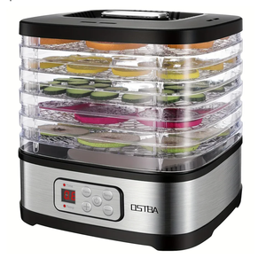 1 Pcs Food Dehydrator, Dehydrator For Food And Jerky, Fruits, Herbs, Veggies, Temperature Control Electric Food Dryer Machine, 5 BPA-Free Trays Dishwasher Safe, Recipe Book Included Model GGJ-261B