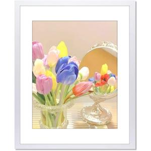 20x24 White Picture Frame Mat for 16x20 Photo Wall Mounting Poster Frame-1pcs