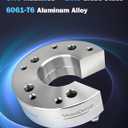 2 x 5x5 to 6x5.5 2" Wheel Spacers For Chevrolet For Dodge For GMC | Forged Spacers with 5 Lug 78.1mm 14x1.5 Studs | Silver Wheel Spacers Adapters 4PC