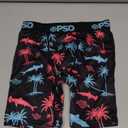 PSD Underwear Youth Boys Boxer Brief - Various Print Comfortable Active Underwear for Boys, Kids Boys Underwear Packs, L