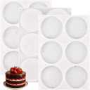 HUAKENER 3 Pcs Silicone Muffin Top Pans for Baking, 4 Inch Non-Stick Round Baking Molds for Mini Cake, Muffin Top, Dessert, Hamburger, Sandwiches Making