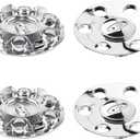 DewFlew 4Pcs Wheel Center Cap for 2009-2014 F150 2010-2014 Expedition Wheel Rim 181.6mm(7.15in) Chrome Hub Cap Wheel Cover