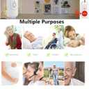 Caregiver Pager Wireless Call System Personal Alert Panic Button for Home Elderly Nurses Calling System and Emergency Button (2 Portable Pager 2 Transmitter)