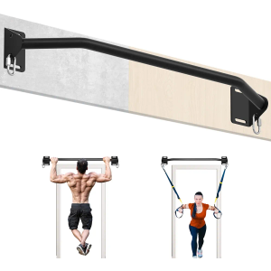 Pull Up Bar Wall Mounted-Heavy Duty Joist Mounted Pull Up Bar-Premium Strength Training Pull-Up Bars-Fast and Easy Installation for Home and Garage Use,Supports up to 600 Lbs