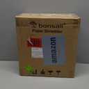 Bonsaii Paper Shredder for Home Use, 3.4 Gal Wastebasket, 6 Sheet Crosscut Paper Credit Cards, Staples, and Clips Shredder for Home Office Use, Portable Handle Design (C237-B New Version)