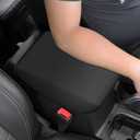 Console Cover for 2018-2026 Jeep Wrangler JL/Gladiator JT
Druable Armrest Cover Center Console Pad Arm Rest Lid Protector Cushion Interior Accessories Black Leather Red Thread