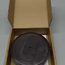 E97DSB Dark Brown Floor Box Cover Kit, Round Floor Duplex Receptacle Flush Mount Cover, Caramel Floor outlet Cover Replace, Fit For Tile and Carpet Installations And More