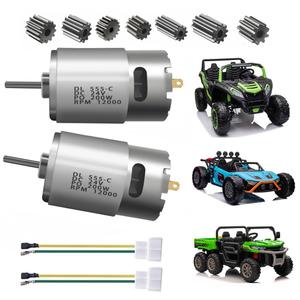 2PCS 24V RS555 12000 RPM Electric Drive Motor for Power Wheels Motor Upgrade,30V 36V High Speed Engine for Kids Ride on Toys Car Replacement Parts