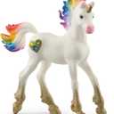 Schleich Bayala - Rainbow Unicorn Foal Toy - Colorful Unicorn Toy for Girls and Boys - Fantasy Horse Figurine for Kids Ages 5+