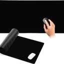 2 x XXL Gaming Mouse Pad, Large Mouse Pad, Office Mat, Non-Slip Rubber Base – Extra Large Size: 35.1 x 15.8 (Black)