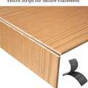 Wire Rack Shelf Cover - 3 Pack Adjustable Wood Wire Rack Covers for Pantry, Closets,Bathroom, Kitchen (Wood - 3 Pack, 47.2 x 12 inch)