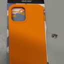 LOVE 3000 Designed for iPhone 12 Case/iPhone 12 Pro Case, Premium Silicone with [Soft Anti-Scratch Microfiber Lining] Shockproof Protective Phone Case for Men Women Girls 6.1", Bright Orange