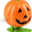 The Dreidel Company Halloween Pumpkin Wind-Up Toys, Birthday Party Favors, Novelty Toys for Boys and Girls, 2" Inches (6-Pack)