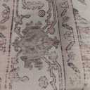 Area Rugs 6'x9' Washable Non-Slip, Floral Vintage Distress Print Pattern Medallion Carpet for Living Room Bedroom Dining Room, Pink Greypink Cute