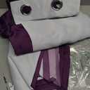 Yakamok Purple 100% Blackout Curtains for Bedroom,Ombre Room Darkening Curtains for Living Room Grommet Window Curtains 90 inches Long,Thermal Insulated Gradient Curtain & Drapes,2 Panels,52x90 inch