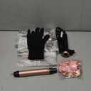 Ufree 5 in 1 Curling Iron with Interchangeable Ceramic Barrels (0.35"-1.25"), Curling Wand Set with Flat Iron Hair Straightener, Instant Heat Up, Dual Voltage Hair Curler, Gifts for Women (Rose Gold)