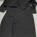 SxClub Business Dresses for Women Elegant Long Sleeve Bodycon Pencil Knee Length Formal Dress for Evening Cocktail (Medium, Lapel/Black)