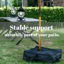 Ourdoor Umbrella Base Bag, 90 lbs Base Weight, Includes Sand Filling Shovel, Perfect for Patio, Beach (Detachable)