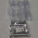 I00000 100 Pack Plastic Dessert Cups with Mini Spoons, Includes 100 Pieces Disposable Clear Mini Square Cups 2 Oz and 100 Pieces Silver Tasting Spoons for Party