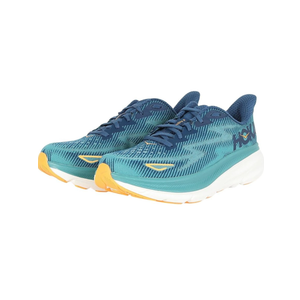 Hoka Men's Clifton 9 Sneaker, Midnight/Oceanic, 9.5