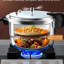 WantJoin 14Qt Aluminum Pressure Cooker w/Release Valve & Multiple Protective Devices,Pressure Canner Compatible with Gas & Induction Cooker,Canner Rack Included