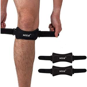 Knee Strap 2 Pack Knee Patella Support Brace for Running, Soccer, Basketball, Hiking, Jumpers Knee, Tennis, Tendonitis, Volleyball & Squats