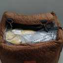 Youvee Dog Booster Car Seat,Interior Height 6 Inches Elevated Pet Car Seat for Small Dog up to 30 lbs,Safety,Comfortable,Fully Detachable and Washable(View -Brown)