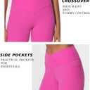 Womens Yoga Pants Women High Waist Waist Athletic Flare Yoga Leggings (Green, L)