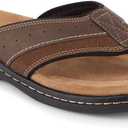 Dockers Laguna Mens Flip Flops Casual Beach Sandals for Men (11, Briar)