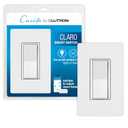 Lutron Claro Smart Light Switch w/ Wall Plate for Caseta Lighting, for LED Lights, Fans, 5 Amp, Single-Pole/3-Way, Neutral Required, DVRFW-5NS-WH-A, White