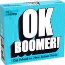 GOLIATH OK BOOMER! Card game for 14 years, family games, also suitable for adults old school vs. new school, trivia playing cards, questions for 2 generations