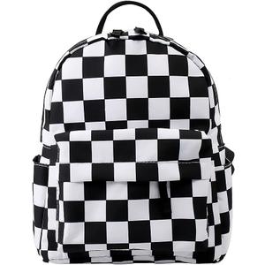 Deanfun Mini Backpack, Waterproof Small Backpack for Women & Girls (Checkered)