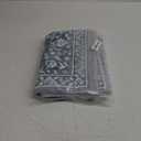 Vintage Entryway Rug 2x3, Blue and White Washable Accent Rug, Non-Slip Small Area Carpet, Floral Print Faux Wool Soft Mat for Front Door, Kitchen, Bedside