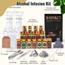 Alcohol Infusion Kit,16 Natural DIY Whiskey Making Kit for Infusing Bourbon,Rye, Gin, Vodka,Tequila, Rum with Custom Botanicals, Perfect Alcohol Infusion Kits Stocking Stuffers for Men, Dad, Husband