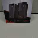 Redragon GS520 RGB Desktop Speakers, 2.0 Channel PC Computer Stereo Speaker with 6 Colorful LED Modes, Enhanced Sound and Easy-Access Volume Control, USB Powered w/ 3.5mm Cable (Black)