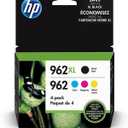 962XL Ink Cartridge Combo Pack Compatible for HP 962XL 962 Ink Cartridges Work with HP Officejet Pro 9018e 9015e 9018 9012e 9015 9010 9018e 9012 9025e 9025 9020 Printers (4 Packs)