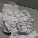 Howhic Folding Chair Covers for Party 12pcs, White Universal Spandex Chair Covers for Folding Chairs, Stretchy Fitted Chair Covers for Wedding, Party, Banquet, Conference (12pcs, White)