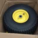 15x6.00-6 Tire and Wheel Assembly (2 Pack),Replacement Riding Lawn Mower Front Tires - With 3" Centered Hub and 3/4" Bushings (Extra 5/8" Bushings), 15x6.00-6 Pneumatic