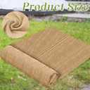 Buryeah 40 Inch x 72 ft Burlap Fabrics Roll Natural Burlap Garden Multipurpose Weed Barrier Garden Landscape Blankets Cloth Weed Barrier Fabric Jute for Outdoor Home Craft Shrubs Party Decor