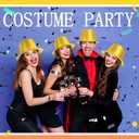 Hillban 12 Pack Gold Hats Glitter Sequin Party Top Hats Bulk Disco Costume Accessories for Magician Birthday Celebration Magic Masquerades Cosplay Party Supplies